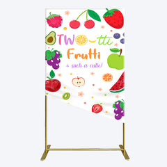 Lofaris Two Tti Frutti Such A Cutie Birthday Rectangle Backdrop