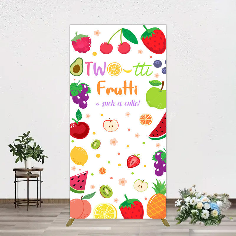 Lofaris Two Tti Frutti Such A Cutie Birthday Rectangle Backdrop