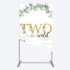 Lofaris Two Wild Animals Boy Birthday Rectangle Backdrop