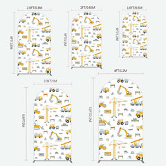 Lofaris Under Construction Excavator Baby Shower Arch Backdrop