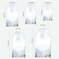 Lofaris Under Sea Coral Birthday Party Arch Backdrop