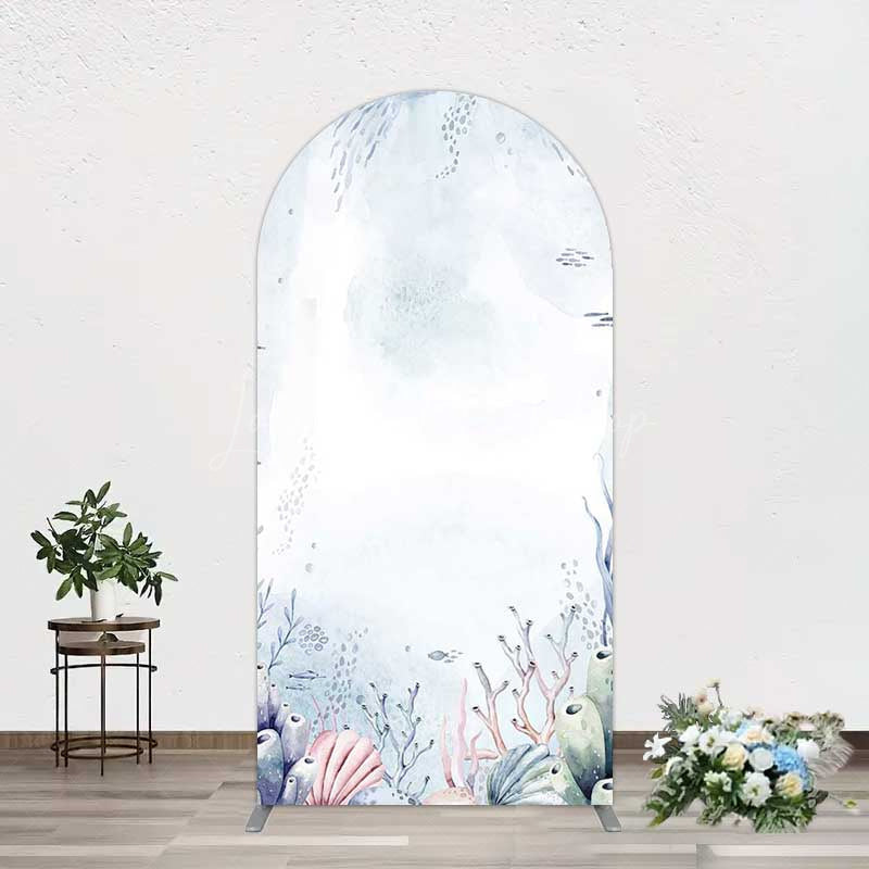 Lofaris Under Sea Coral Birthday Party Arch Backdrop