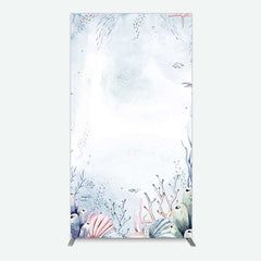 Lofaris Under Sea Coral Birthday Party Rectangle Backdrop