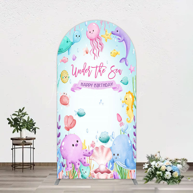 Lofaris Under The Sea Birthday Girl Party Arch Backdrop