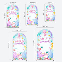 Lofaris Under The Sea Birthday Girl Party Arch Backdrop