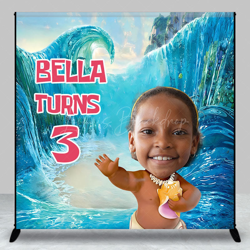 Lofaris Under The Sea Cartoon Custom Photo Birthday Backdrop