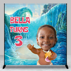 Lofaris Under The Sea Cartoon Custom Photo Birthday Backdrop