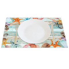 Lofaris Under The Sea Star Shells Set of 4 Placemats