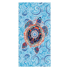 Lofaris Underwater Sea Turtle Animal Custom Name Beach Towel