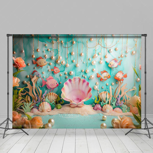 Lofaris Underwater World Summer Vibe Cake Smash Backdrop