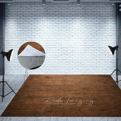 Lofaris Uneven Dark Brown Fabric Floor Backdrop For Photo