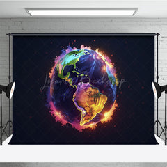 Lofaris Universe Abstract Ash Earth Galaxy Photo Backdrop