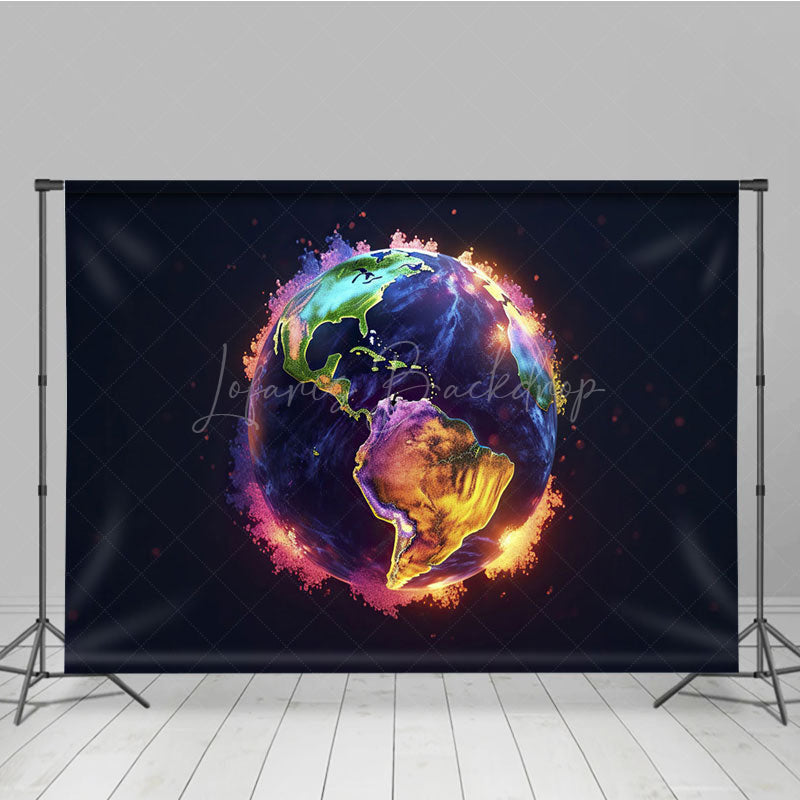 Lofaris Universe Abstract Ash Earth Galaxy Photo Backdrop