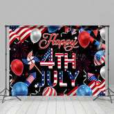 Lofaris Usa Flag 4th July Cheers Independence Day Backdrop