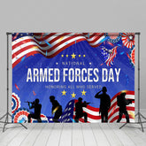 Lofaris Usa Flag Cheers National Armed Forces Day Backdrop