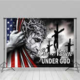 Lofaris Usa Flag One Nation Under God Independence Day Backdrop