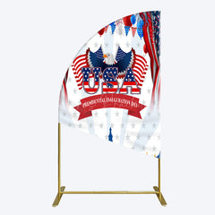 Lofaris Usa Flag Presidential Inauguration Day Half Moon Arch Backdrop