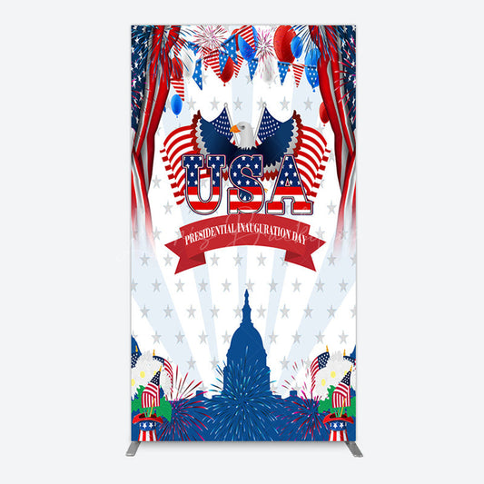 Lofaris Usa Flag Presidential Inauguration Day Rectangle Backdrop