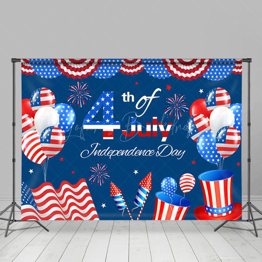 Lofaris Usa Flag Sparkle 4th July Independence Day Backdrop