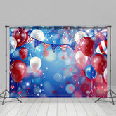 Lofaris USA Flags Balloon Bokeh Vibe Photography Backdrop