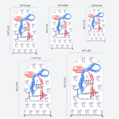 Lofaris Usa Flags Bows Firecracker Baby Shower Arch Backdrop