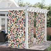 Lofaris Various Leaf Waterproof Printed Outdoor Curtains