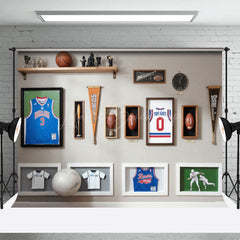 Lofaris Various Sports Frame Wall Fathers Day Photo Backdrop