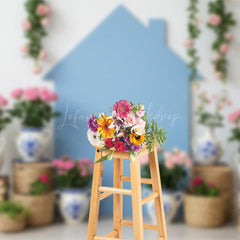 Lofaris Vase With Flowers Spring Sweet Photography Backdrop