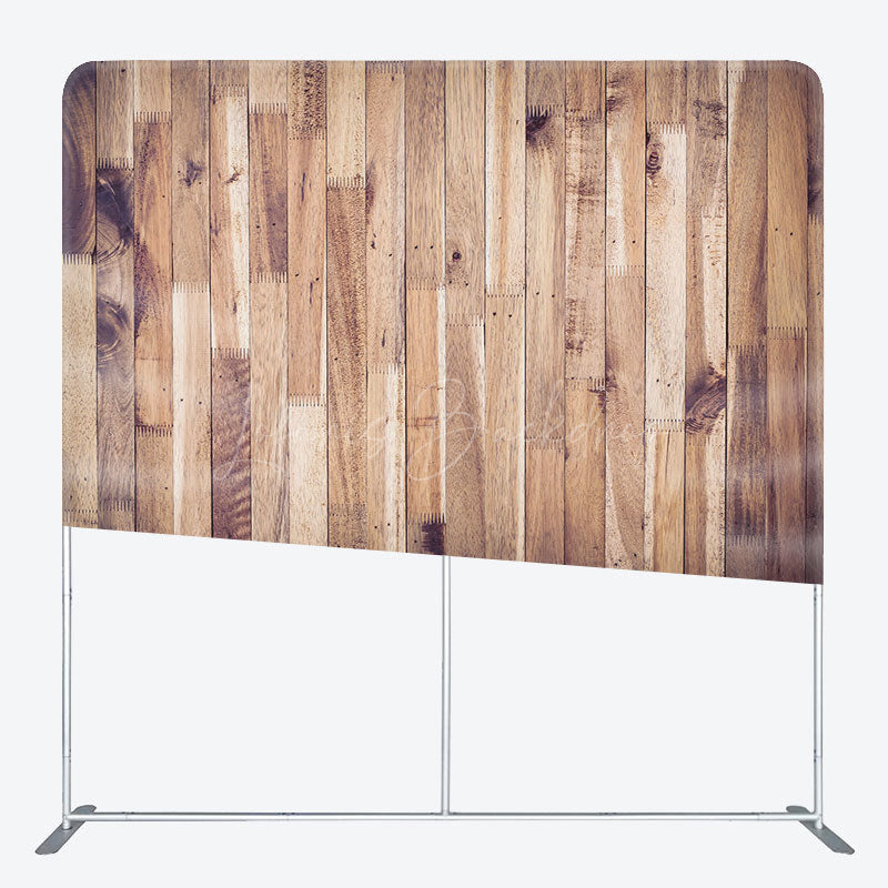 Lofaris Vertical Wood Minimalist Square Tension Backdrop
