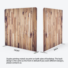 Lofaris Vertical Wood Minimalist Square Tension Backdrop