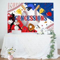 Lofaris Vibrant Basebal Concessions Artwork Dynamic Backdrop