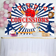 Lofaris Vibrant Baseball Concessions Player Dynamic Backdrop