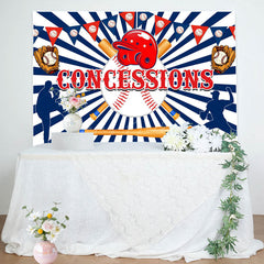 Lofaris Vibrant Baseball Concessions Player Dynamic Backdrop