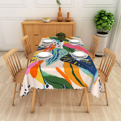Lofaris Vibrant Multicolored Abstract Art Rectangle Tablecloth