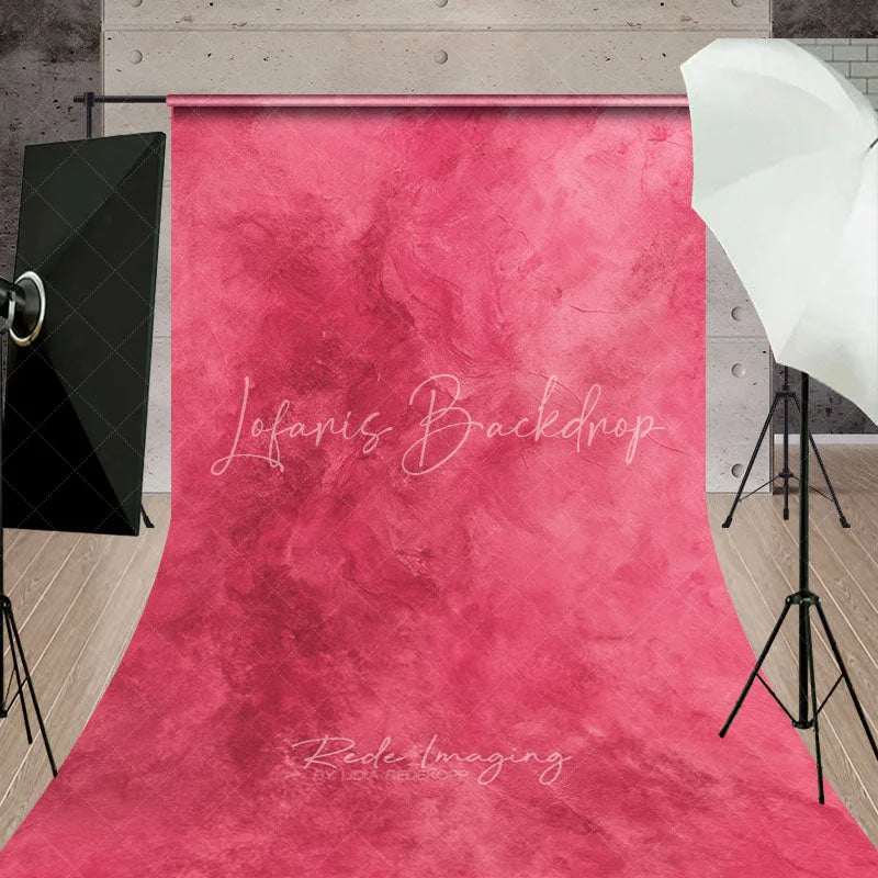 Lofaris Vibrant Pink and Magenta Textured Abstract Stucco Sweep Backdrop Modern Artistic Photography Background
