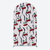 Lofaris Vintage Abstract Red Cherry Birthday Arch Backdrop