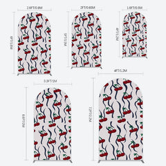 Lofaris Vintage Abstract Red Cherry Birthday Arch Backdrop