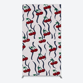 Lofaris Vintage Abstract Red Cherry Birthday Rectangle Backdrop