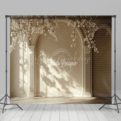 Lofaris Vintage Arch Wall Branch Flower Room Set Backdrop