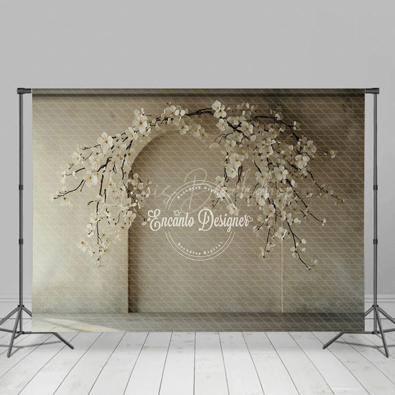 Lofaris Vintage Arch Wall Branch Flower Room Set Backdrop
