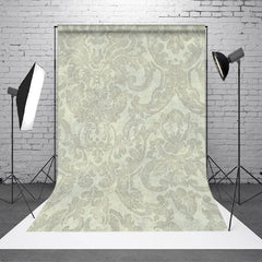 Lofaris Vintage Beige Floral Damask Backdrop For Photography