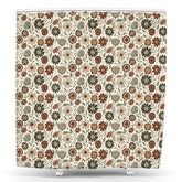 Lofaris Vintage Boho Daisy Pattern Floral Shower Curtain