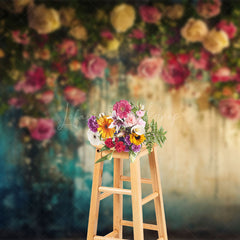 Lofaris Vintage Floral Wall Fine Art Photography Backdrop