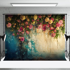 Lofaris Vintage Floral Wall Fine Art Photography Backdrop