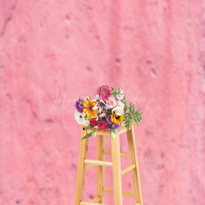Lofaris Vintage Light Pink Cement Paint Wall Photo Backdrop