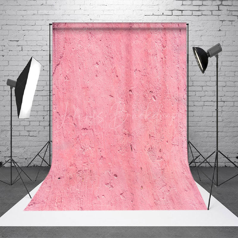 Lofaris Vintage Light Pink Cement Paint Wall Photo Backdrop
