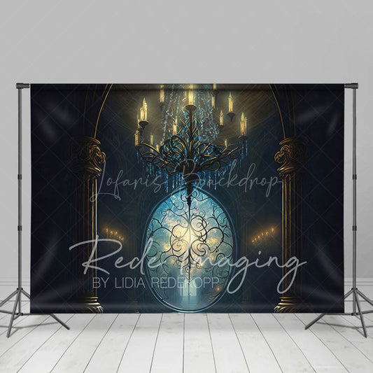 Lofaris Vintage Magic Chandelier Architecture Photo Backdrop