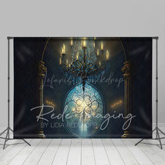 Lofaris Vintage Magic Chandelier Architecture Photo Backdrop