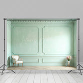 Lofaris Vintage Mint Accent Wall Chair Vase Photo Backdrop