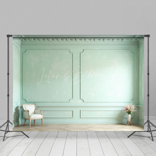 Lofaris Vintage Mint Accent Wall Chair Vase Photo Backdrop